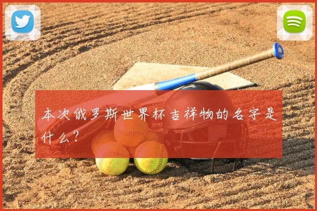 本次俄罗斯世界杯吉祥物的名字是什么？