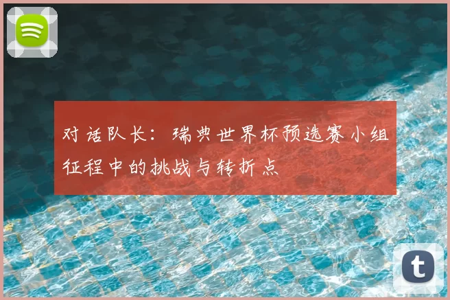 对话队长:瑞典世界杯预选赛小组征程中的挑战与转折点