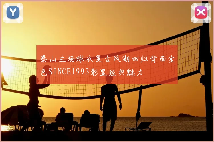 泰山主场球衣复古风潮回归背面金色SINCE1993彰显经典魅力